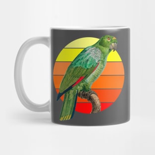 The Southern Mealy Amazon retro sunset Mug